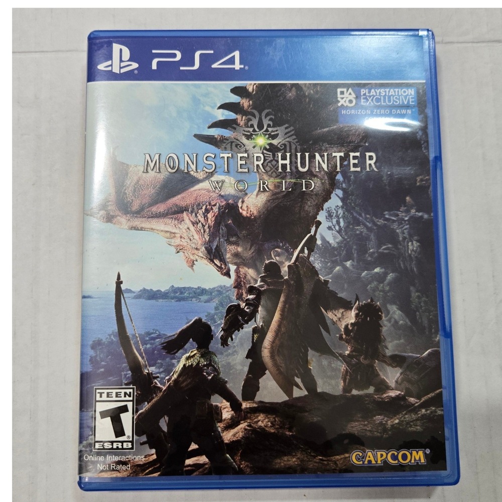Capcom Monster Hunter World PS4 One Size Blue Good Action RPG Horizon Zero Dawn
